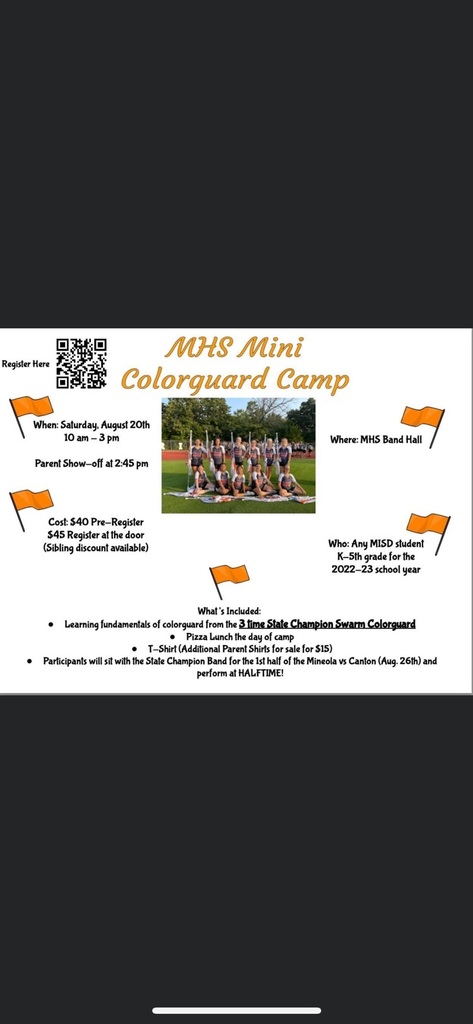 mini guard camp flyer