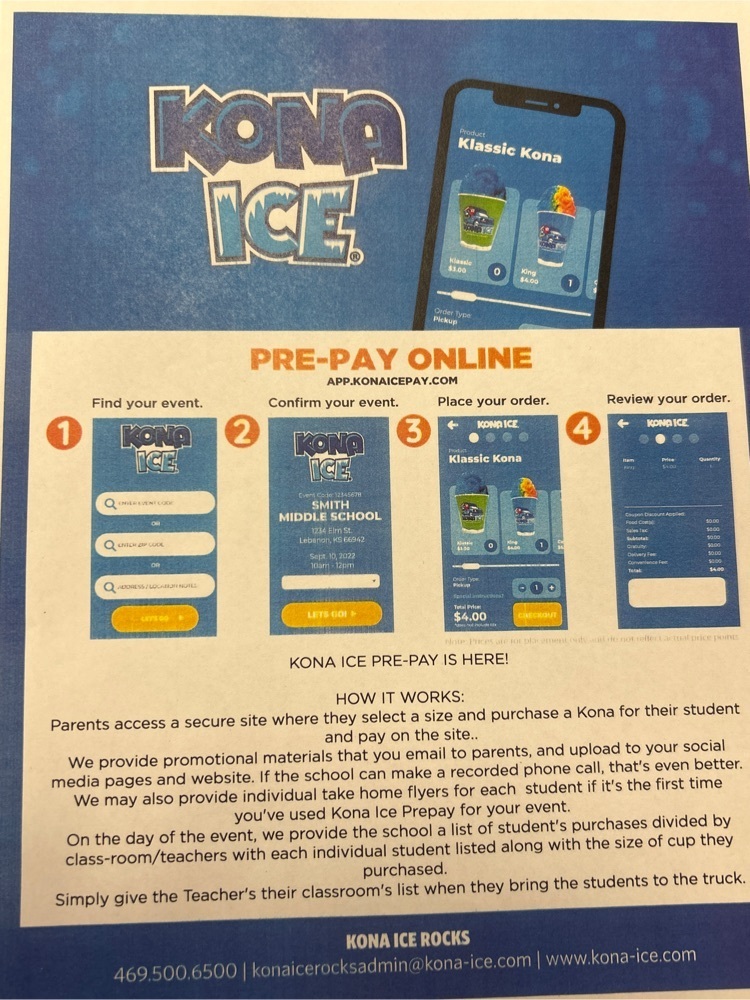 Kona ice pay online!!