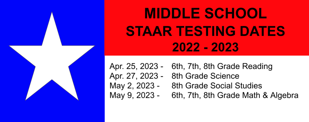 STAAR Test Dates
