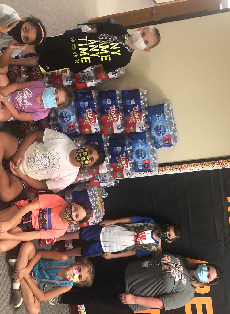 Alayna Palacios and Ozarka delivered over 18 cases of water today! Thank you thank you thank you!!!!