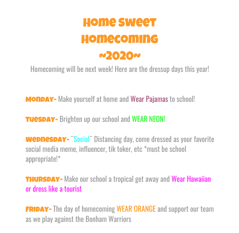 Homecoming 2020